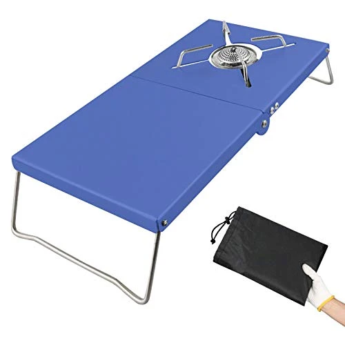 Tavolo termico pieghevole Tovelent o singolo bruciatore 1 unità, multiuso leggero, compatibile con 4 tipi di bruciatori, f...