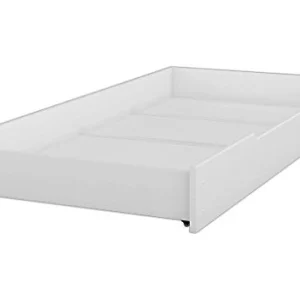 Erst-Holz Cassettone Bianco Porta Oggetti per i Nostri Letti 90x200 Pino 90.10-S1W