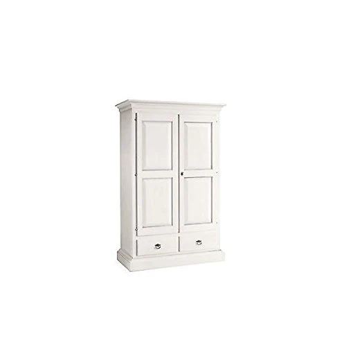 Estea Mobili - ARMADIO 2 ANTE LEGNO LACCATO BIANCO COUNTRY PROVENZALE - 317-F - come foto EsteaMobili
