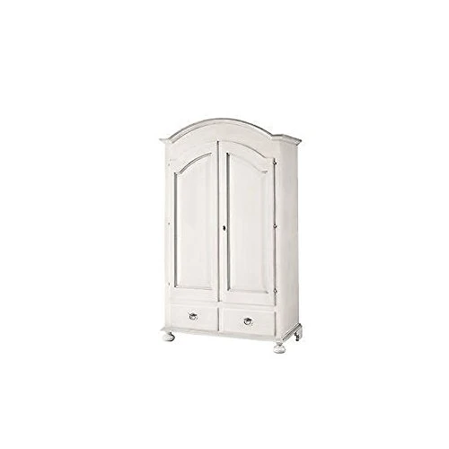Estea Mobili - ARMADIO x camera da letto - 2 ANTE LEGNO LACCATO BIANCO COUNTRY PROVENZALE - 1245 - come foto EsteaMobili