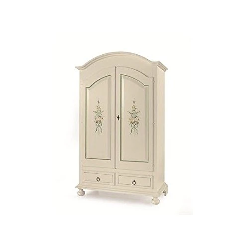 EsteaMobili - Armadio 2 Ante 2 CASSETTI Dipinto Laccato Bianco - 110981496626