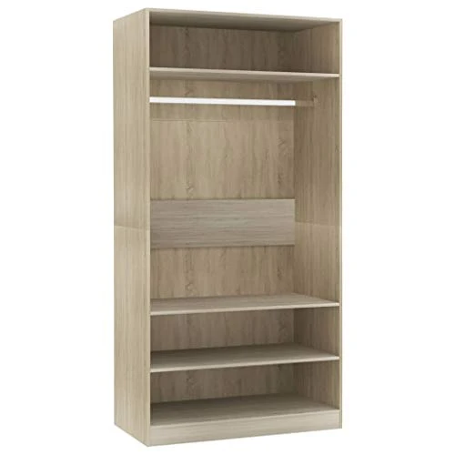 FAMIROSA Armadio Rovere Sonoma 100x50x200 cm Truciolato