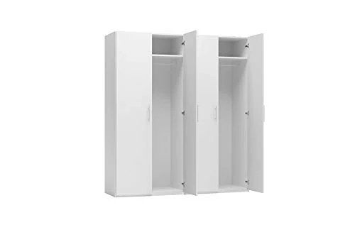 FELVER CASA & CO SRL Armadio 4 Ante Bianco Opaco