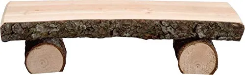 Ferrari & Arrighetti Panca per Presepe Stile ''Tannenkrippe'', Rifinitura Naturale, Legno di Cirmolo, 11 x 2,5 Cm, per Pre...