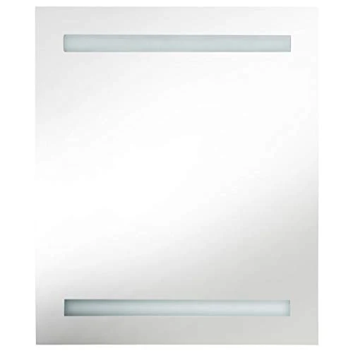 Festnight Armadietto Bagno con Specchio e LED,Pensili Bagno,Mobile Specchio Bagno,Specchiera Bagno con Luce,Mobiletto Bagn...