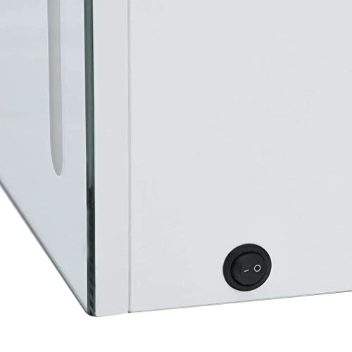 Festnight Armadietto Bagno con Specchio e LED,Pensili Bagno,Mobile Specchio Bagno,Specchiera Bagno con Luce,Mobiletto Bagn...