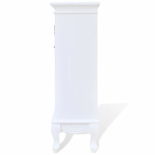 FZYHFA - Armadio con 5 cassetti e 2 ripiani MDF + legno di pino 53 x 30,5 x 95,5 cm (L x l x ), colore: bianco