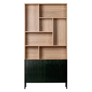 Green Farm - Armadio Chamberledge naturale con porte nere [fsc]