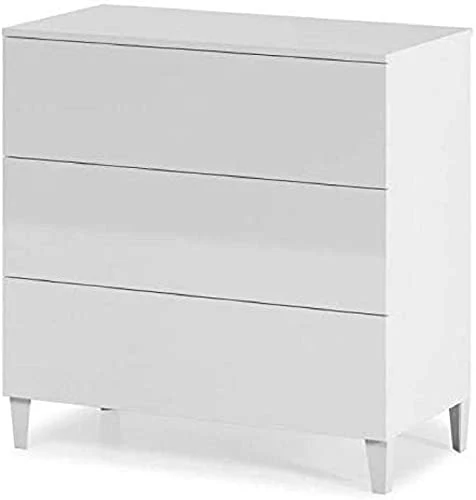 13Casa - Corinto A2 - Comò Melamina, 80x40x80 h cm, Bianco Habitdesign