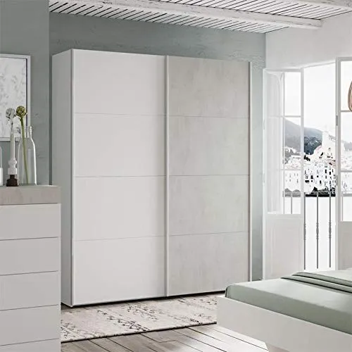 Habitdesign Armadi Camera da Letto, Alluminio, Unico