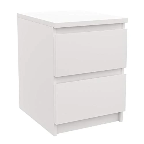 Ikea Malm – Cassettiera 2 cassetti, 40 x 55 cm, Colore Bianco