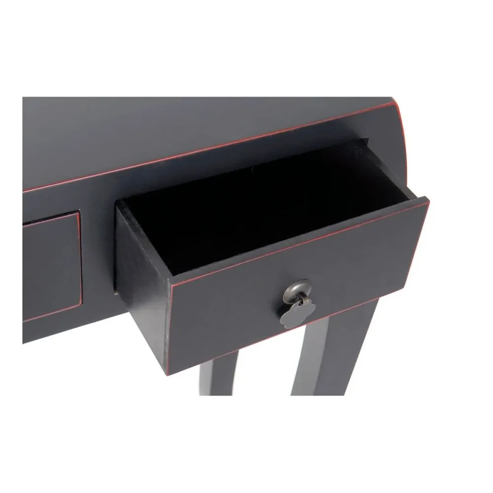 Ingresso con 3 Cassetti DKD Home Decor Nero 96 x 26 x 80 cm