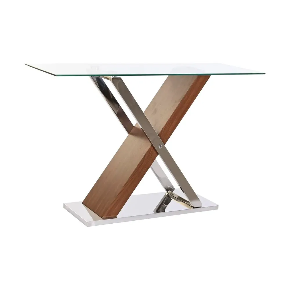 Ingresso DKD Home Decor Trasparente Argentato Marrone scuro 120 x 40 x 75 cm