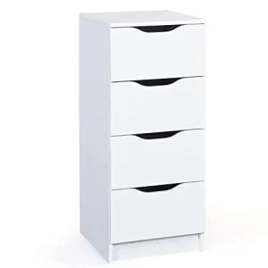 Inter Link Mobiletto classico, ideale come comodino, compensato, bianco, larghezza x altezza x profodnità: 40 x 92 x 40 cm