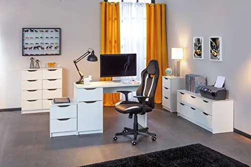 Inter Link Mobiletto classico, utilizzabile come comodino, compensato, effetto rovere Sonoma