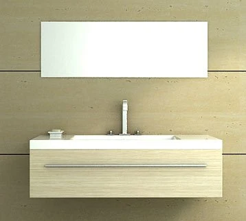 Jet-line, mobile da bagno, lavabo legno chiaro, mobile da bagno