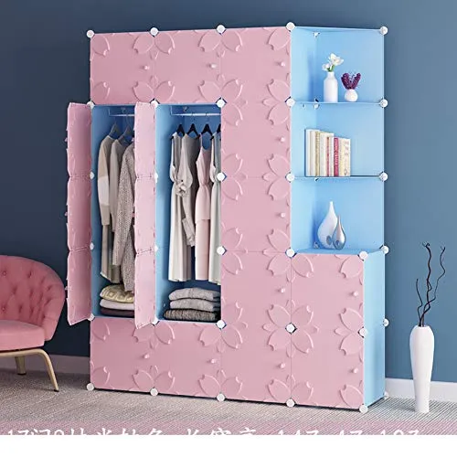 JYXJJKK Armadio Assemblato,Camera da Letto Combinazione di Abbigliamento Magazzino-k
