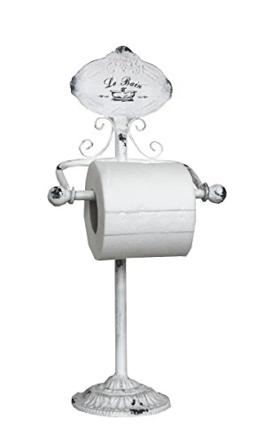 Keyhomestore- Porta Rotolo Bagno Ferro Decorazione Shabby
