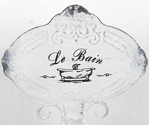 Keyhomestore- Porta Rotolo Bagno Ferro Decorazione Shabby