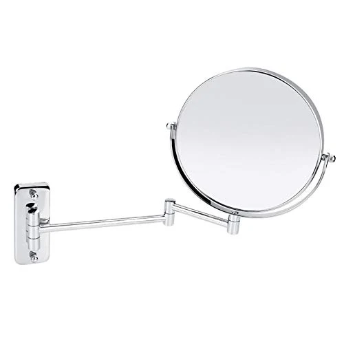 LeKu Specchio per Il Trucco, Specchio per Il Trucco da 8 Pollici per Montaggio Parete Specchio Girevole Doppia Faccia con...