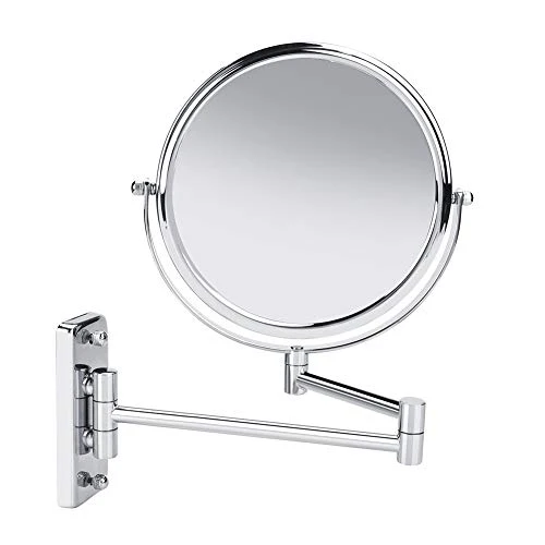 LeKu Specchio per Il Trucco, Specchio per Il Trucco da 8 Pollici per Montaggio Parete Specchio Girevole Doppia Faccia con...
