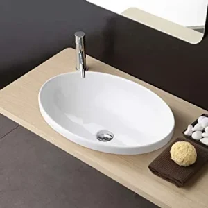 Lavabo Bagno Ovale Incasso 4 cm Softly_60 cm. Leonardo Bagno