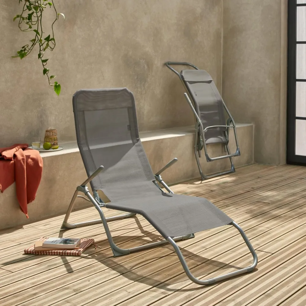 Lettino Dondolo Rocking Ferro Con Tessuto Textilene – 59X103X160 Cm – Vette