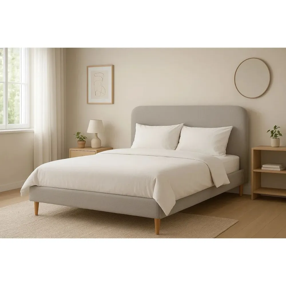 Letto Home ESPRIT Beige 170 X 219 X 104 CM