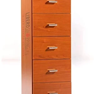 LIBEROSHOPPING.eu - LA TUA CASA UN CLIK Mobile cassettiera piccola legno 5 cassetti multifunzione (Ciliegio)