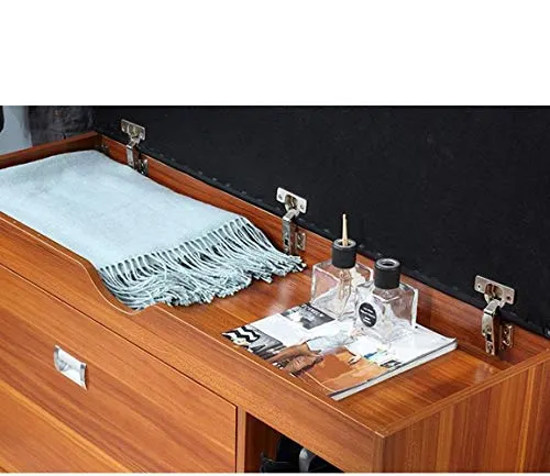 Rangement Chaussure Cabinet Retro Mobile da casa di scarpe Organizzatore Scarpiera 3 strati senza porta 120 x 30 x 50 cm,...