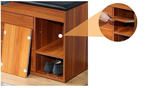 Rangement Chaussure Cabinet Retro Mobile da casa di scarpe Organizzatore Scarpiera 3 strati senza porta 120 x 30 x 50 cm,...