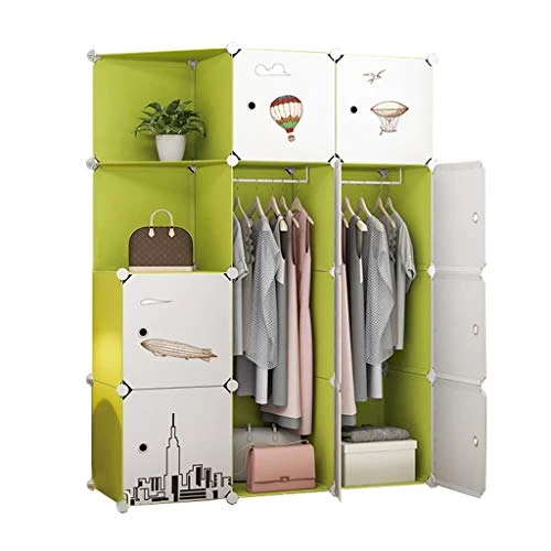 Locker 10-Porte Armadio Armadio 2-Hanging Archivi Rimovibili di Plastica 4-Gitter Angolo Scaffali Abbigliamento Home Camer...