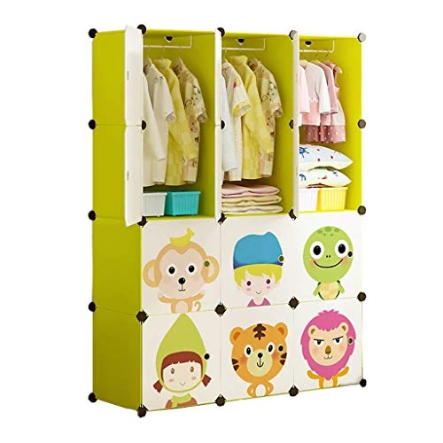 Locker 12-Porte Armadio Armadio 3-Hanging Archivi Rimovibili di Plastica 6-Gitter Scaffali Abbigliamento Home Camera Dormi...