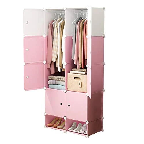 Locker 2-Gitter Armadio Armadio Shoes-Bit 2-Hanging Archivi Rimovibili di Plastica 8 Porte Scaffali Abbigliamento Home Cam...