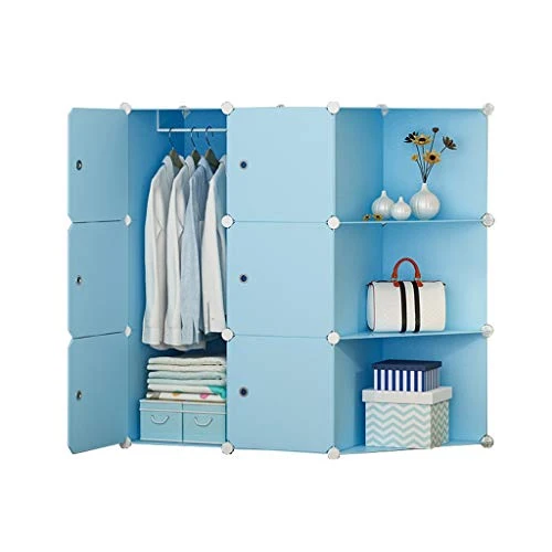 Locker 3-Gitter Armadio Armadio D'attaccatura Dell'organizzatore di Plastica 6-Porta Angolo Scaffali Abbigliamento Home Ca...