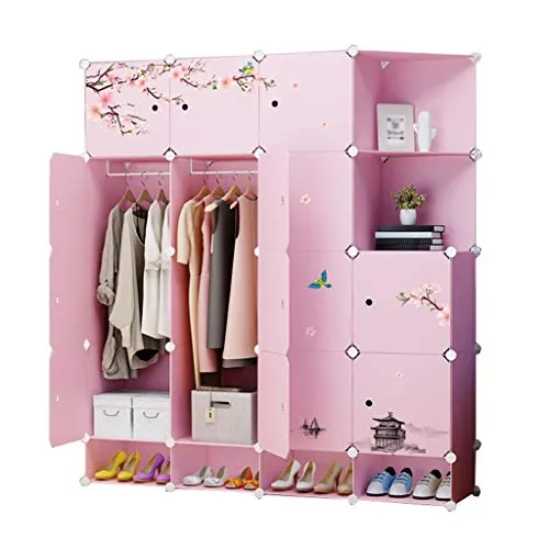 Locker 8-Gitter Armadio Shoes-Bit 2-Hanging Archivi Rimovibili di Plastica 14-Porta Angolo Scaffali Abbigliamento Home Cam...