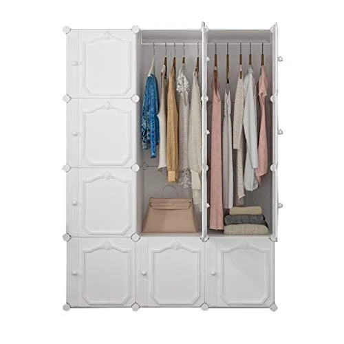 Locker Armadio Armadio Armadio 2-Hanging Organizer di Plastica Wtihdoor Gitter Scaffali Abbigliamento Combinazione Home Ca...