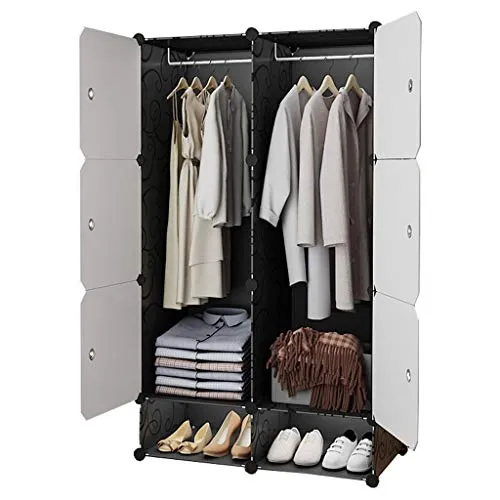 Locker Multifunzione Armadio Shoes-Bit 2-Hanging Archivi Rimovibili di Plastica Scaffali 6 Porte Abbigliamento Home Camera...
