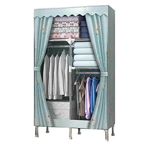 Locker PlusCrude Tela Armadio Organizzatore di Stoccaggio Vestiti Appesi Affitto Casa Portatile Robusto da Letto Scaffalat...