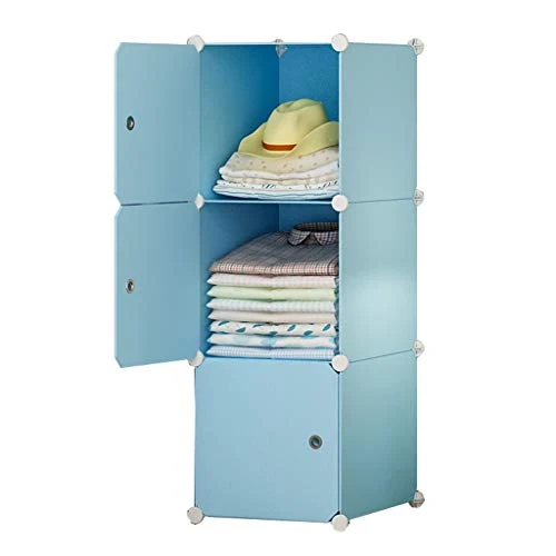 Locker 3 Porte Armadio Organizzatore di Plastica 3 Strati 3-Gitter Ripiani Cube Abbigliamento Piedi Camera da Letto Casa B...