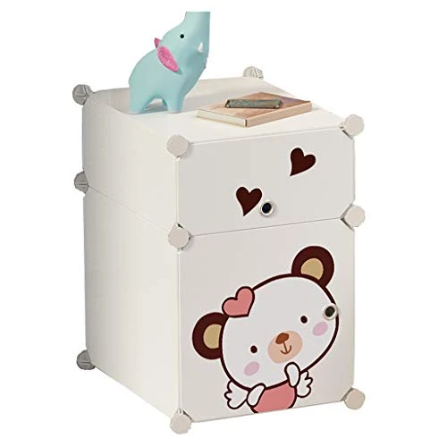 Locker Stratificazione Comodino Armadio gavone di plastica Whithdoor mensole di ripartizione Abbigliamento Piedi Cube Home...