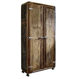 MASSIVMOEBEL24.DE FREEZY #38 Armadio Legno Riciclato - Laccato/Multicolore 90x38x175