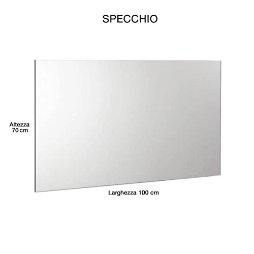 mazzoni Mobile da Bagno Sospeso 108cm Manhattan Grigio Cemento
