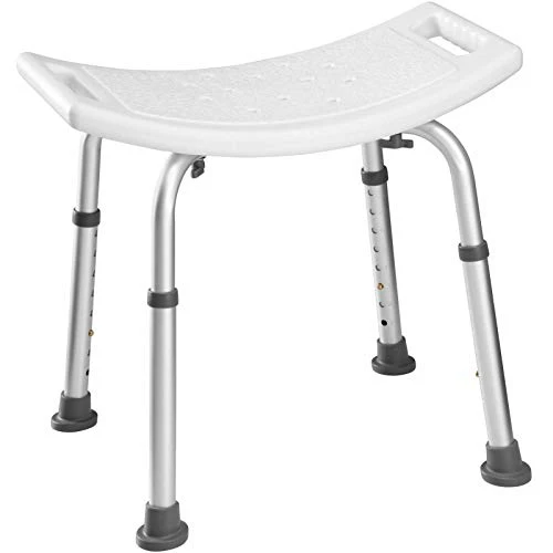 Sgabello Doccia Antiscivolo Regolabile Altezza, Sgabello Doccia Per Anziani E Disabili, Sgabello Bagno Anti Scivolo Resist...