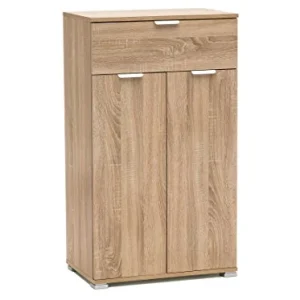 MeMi Me306RSN Armadietto due ante con cassetto Gia' Montato, Legno, Rovere Sonoma, 38x60x105 cm