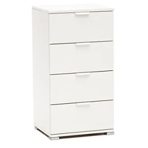 MeMi Me613BIA Cassettiera, Legno, Bianco, 38x45x85 cm
