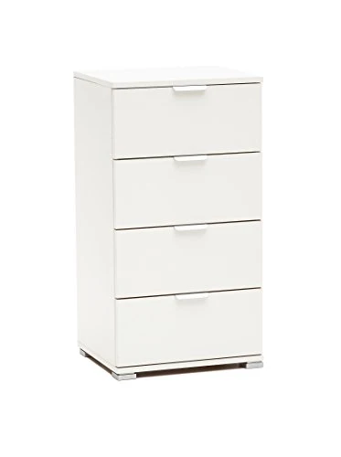 MeMi Me613BIA Cassettiera, Legno, Bianco, 38x45x85 cm