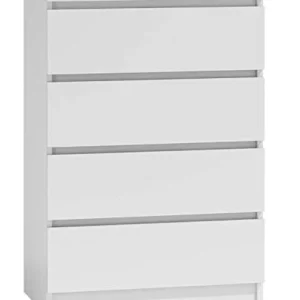 NOXEN - Cassettiera M4 70, colore: bianco, arredamento per camera da letto, utilizzabile come credenza, quattro cassetti,...