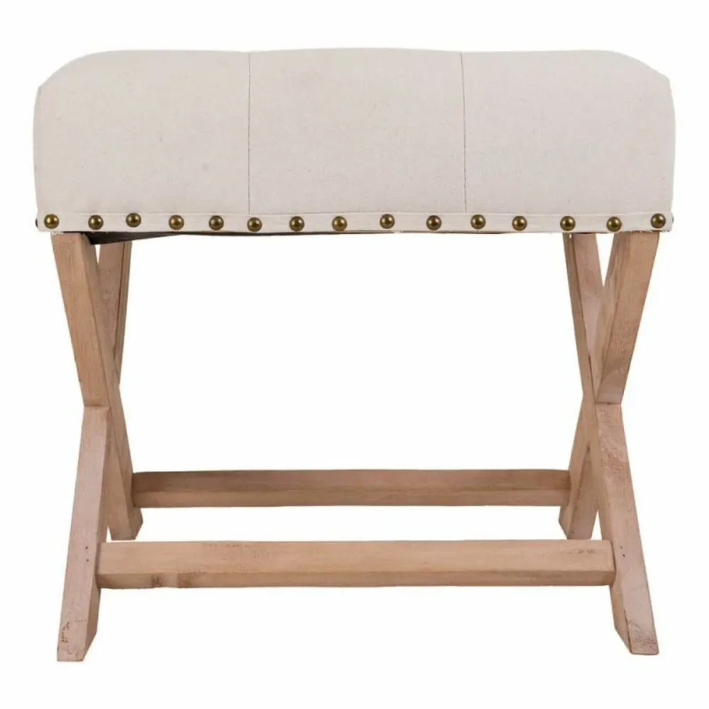 Panca Alexandra House Living Grigio Crema 46 x 46 x 49 cm