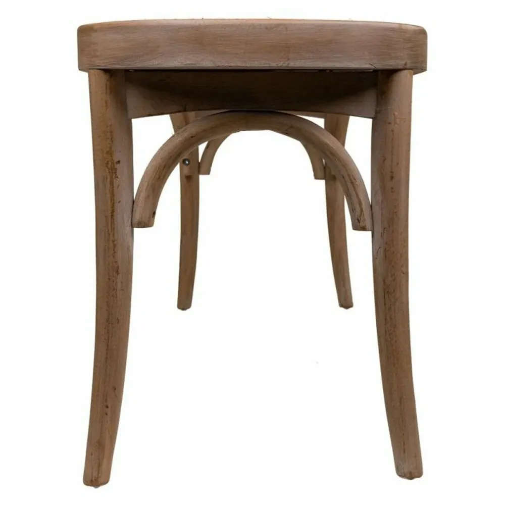 Panca Alexandra House Living Marrone Rattan Legno d'albero della gomma 37 x 47 x 110 cm